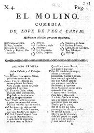 El molino: comedia / Lope de Vega | Biblioteca Virtual Miguel de Cervantes