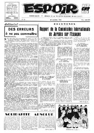 Espoir : Organe de la VIª Union régionale de la C.N.T.F. Num. 51, 23 décembre 1962 | Biblioteca Virtual Miguel de Cervantes
