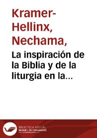 La inspiración de la Biblia y de la liturgia en la obra de Antonio Enríquez Gómez (1600-1663) / Nechama Kramer-Hellinx | Biblioteca Virtual Miguel de Cervantes