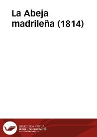 La Abeja madrileña (1814) | Biblioteca Virtual Miguel de Cervantes