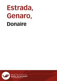 Donaire / Genaro Estrada | Biblioteca Virtual Miguel de Cervantes