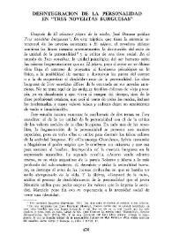 Desintegración de la personaldidad en "Tres novelitas burguesas" / Helen Calaf de Agüera | Biblioteca Virtual Miguel de Cervantes