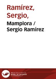 Mamplora / Sergio Ramírez | Biblioteca Virtual Miguel de Cervantes