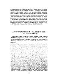 La caracterización en "Till Eulenspiegel" y en el "Lazarillo" / Eugenio Suárez-Galbán | Biblioteca Virtual Miguel de Cervantes