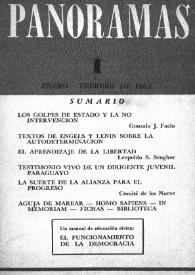 Panoramas (México. 1963). Núm. 1, enero-febrero de 1963 | Biblioteca Virtual Miguel de Cervantes