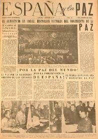 España y la paz. Año III, núm. 41, 1 de agosto de 1953 | Biblioteca Virtual Miguel de Cervantes