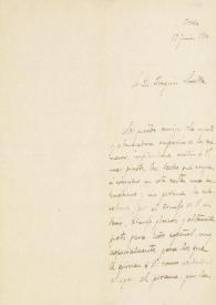 Carta de Rafael Altamira a Joaquín Sorolla. Oviedo, 17 de junio de 1900 / Rafael Altamira | Biblioteca Virtual Miguel de Cervantes