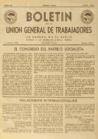 U.G.T. : Boletín de la Unión General de Trabajadores de España en Francia. Núm. 20, junio de 1946 | Biblioteca Virtual Miguel de Cervantes