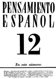 Pensamiento español. Año II, núm. 12, abril 1942 | Biblioteca Virtual Miguel de Cervantes