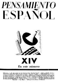 Pensamiento español. Año II, núm. 14, junio 1942 | Biblioteca Virtual Miguel de Cervantes