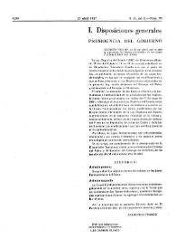 Decreto 779/1967, de 20 de abril, por el que se aprueban los Textos refundidos de las Leyes Fundamentales del Reino  | Biblioteca Virtual Miguel de Cervantes