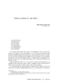 Vicios y virtudes de una Reina / María Eugenia Díaz Tena | Biblioteca Virtual Miguel de Cervantes