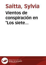 Vientos de conspiración en "Los siete locos". "Los lanzallamas" de Roberto Arlt / Sylvia Saítta | Biblioteca Virtual Miguel de Cervantes