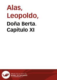 Doña Berta. Capítulo XI / Clarín (Leopoldo Alas) | Biblioteca Virtual Miguel de Cervantes