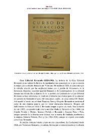 Casa Editorial Hernando (Aldeanueva de la Serrezuela, Segovia, 1828-1902) [Semblanza] / Sofía González Gómez | Biblioteca Virtual Miguel de Cervantes