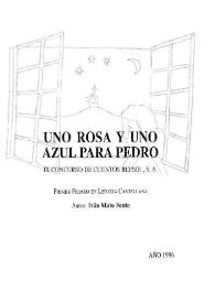 Una rosa y uno azul para Pedro / Iván Mato Fente | Biblioteca Virtual Miguel de Cervantes