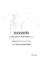 Manantío / Martina Fernández Banobre | Biblioteca Virtual Miguel de Cervantes