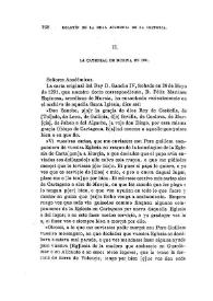 La Catedral de Murcia en 1291 / Fidel Fita | Biblioteca Virtual Miguel de Cervantes