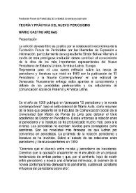 Teoría y práctica del nuevo periodismo | Biblioteca Virtual Miguel de Cervantes