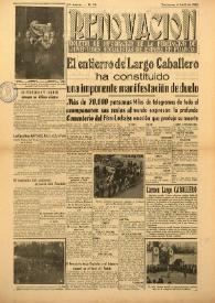 Renovación (Toulouse) : Boletín de Información de la Federación de Juventudes Socialistas de España. Núm. 38, 4 de abril de 1946 | Biblioteca Virtual Miguel de Cervantes