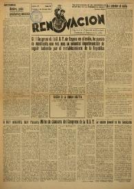 Renovación (Toulouse) : Boletín de Información de la Federación de Juventudes Socialistas de España. Núm. 60, 6 de octubre de 1946 | Biblioteca Virtual Miguel de Cervantes