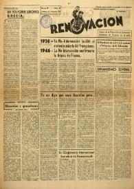 Renovación (Toulouse) : Boletín de Información de la Federación de Juventudes Socialistas de España. Núm. 67, 24 de noviembre de 1946 | Biblioteca Virtual Miguel de Cervantes