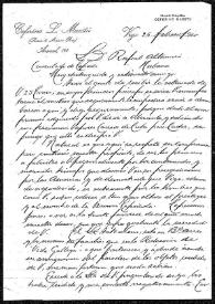 Carta de Ceferino L. Maestú a Rafael Altamira. Vigo, 26 de febrero de 1910 | Biblioteca Virtual Miguel de Cervantes