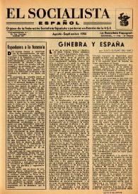 El Socialista Español : órgano central del P.S.O.E. Agosto-septiembre de 1955 | Biblioteca Virtual Miguel de Cervantes