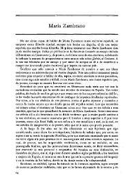 María Zambrano / Juan Rof Carballo | Biblioteca Virtual Miguel de Cervantes
