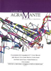 Campo de Agramante : revista de literatura. Núm. 8 (otoño-invierno 2007) | Biblioteca Virtual Miguel de Cervantes