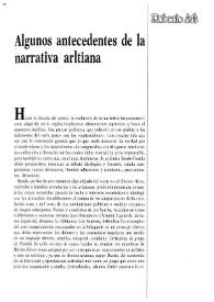 Algunos antecedentes de la narrativa arltiana / Gerardo Mario Goloboff | Biblioteca Virtual Miguel de Cervantes