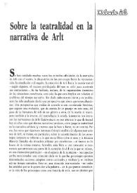 Sobre la teatralidad en la narrativa de Arlt / Analía Capdevila | Biblioteca Virtual Miguel de Cervantes