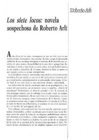 "Los siete locos": novela sospechosa de Roberto Arlt / Claudia Gilman | Biblioteca Virtual Miguel de Cervantes