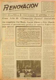 Renovación (México D. F.) : Órgano de la Federación de Juventudes Socialistas de España. Año II, núm. 15, 12 de junio de 1945 | Biblioteca Virtual Miguel de Cervantes