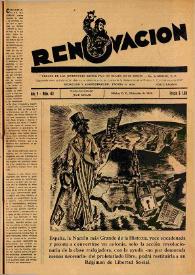 Renovación (México D. F.) : Órgano de la Federación de Juventudes Socialistas de España. Año V, núm. 43, diciembre de 1949 | Biblioteca Virtual Miguel de Cervantes