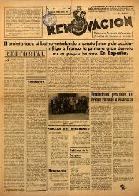 Renovación (Toulouse) : Boletín de Información de la Federación de Juventudes Socialistas de España. Núm. 92, 18 de mayo de 1947 | Biblioteca Virtual Miguel de Cervantes