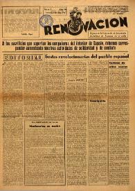 Renovación (Toulouse) : Boletín de Información de la Federación de Juventudes Socialistas de España. Núm. 98, 29 de junio de 1947 | Biblioteca Virtual Miguel de Cervantes