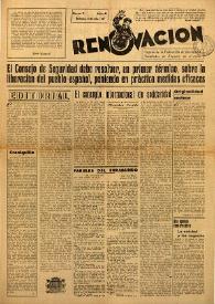 Renovación (Toulouse) : Boletín de Información de la Federación de Juventudes Socialistas de España. Núm. 99, 6 de julio de 1947 | Biblioteca Virtual Miguel de Cervantes