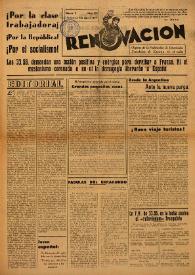 Renovación (Toulouse) : Boletín de Información de la Federación de Juventudes Socialistas de España. Núm. 103, 10 de agosto de 1947 | Biblioteca Virtual Miguel de Cervantes