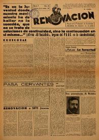 Renovación (Toulouse) : Boletín de Información de la Federación de Juventudes Socialistas de España. Núm. 111, 12 de octubre de 1947 | Biblioteca Virtual Miguel de Cervantes