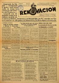 Renovación (Toulouse) : Boletín de Información de la Federación de Juventudes Socialistas de España. Núm. 113, 26 de octubre de 1947 | Biblioteca Virtual Miguel de Cervantes