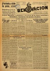Renovación (Toulouse) : Boletín de Información de la Federación de Juventudes Socialistas de España. Núm. 114, 2 de noviembre de 1947 | Biblioteca Virtual Miguel de Cervantes