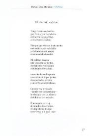 Poemas / Manuel Díaz Martínez | Biblioteca Virtual Miguel de Cervantes