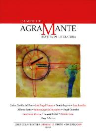 Campo de Agramante : revista de literatura. Núm. 12 (otoño-invierno 2009) | Biblioteca Virtual Miguel de Cervantes