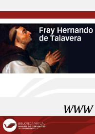 Fray Hernando de Talavera / directoras María Morrás Ruiz-Falcó, Cécile Codet | Biblioteca Virtual Miguel de Cervantes