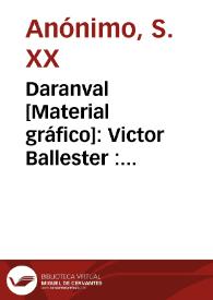Daranval  [Material gráfico]: Victor Ballester : Naranjas españolas : Valencia Simat de Valldigna. | Biblioteca Virtual Miguel de Cervantes