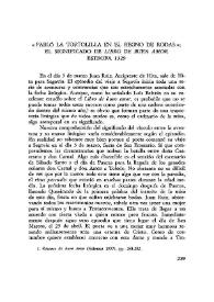 "Fabló la tortolilla en el regno de Rodas"; el significado de "Libro de buen amor" estrofa 1329 / Jaime F. Burke | Biblioteca Virtual Miguel de Cervantes