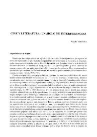 Cine y literatura: un siglo de interferencias / Virgilio Tortosa | Biblioteca Virtual Miguel de Cervantes