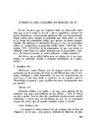 Evidencia del carácter no reflejo de "sí" / Erika C. García, Erika | Biblioteca Virtual Miguel de Cervantes
