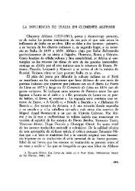La influencia de Italia en Clemente Althaus / Carlos García Barrón | Biblioteca Virtual Miguel de Cervantes